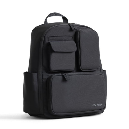 Itzy Ritzy Baby Changing Backpack – 17 Pockets, Diaper Bag, Black