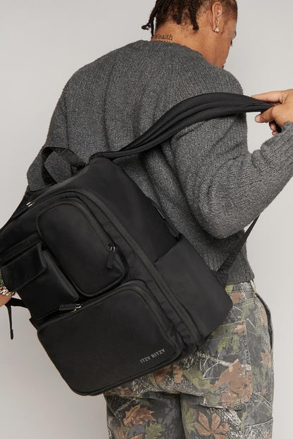 Itzy Ritzy Baby Changing Backpack – 17 Pockets, Diaper Bag, Black