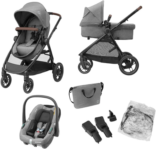 Maxi-Cosi Zelia S Trio 3-in-1 Pram Travel System | Grey