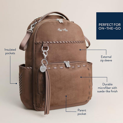 Itzy Ritzy Boss Plus Diaper Bag Backpack – 19 Pockets, Aspen