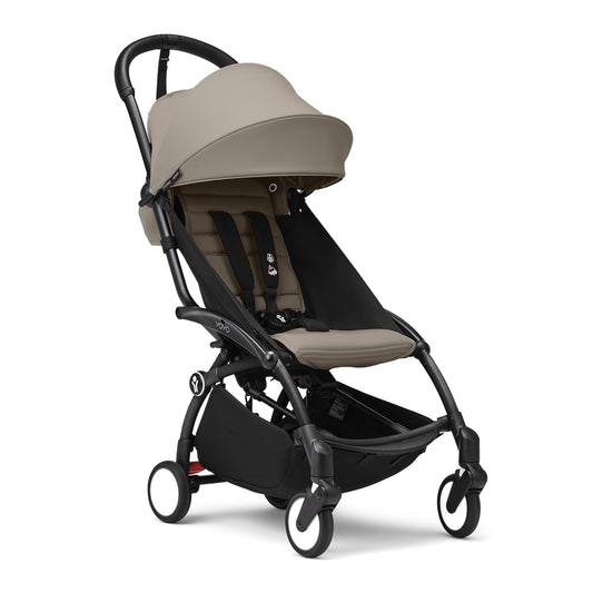 Stokke YOYO3 Stroller from 6 Months – Black Frame & Taupe