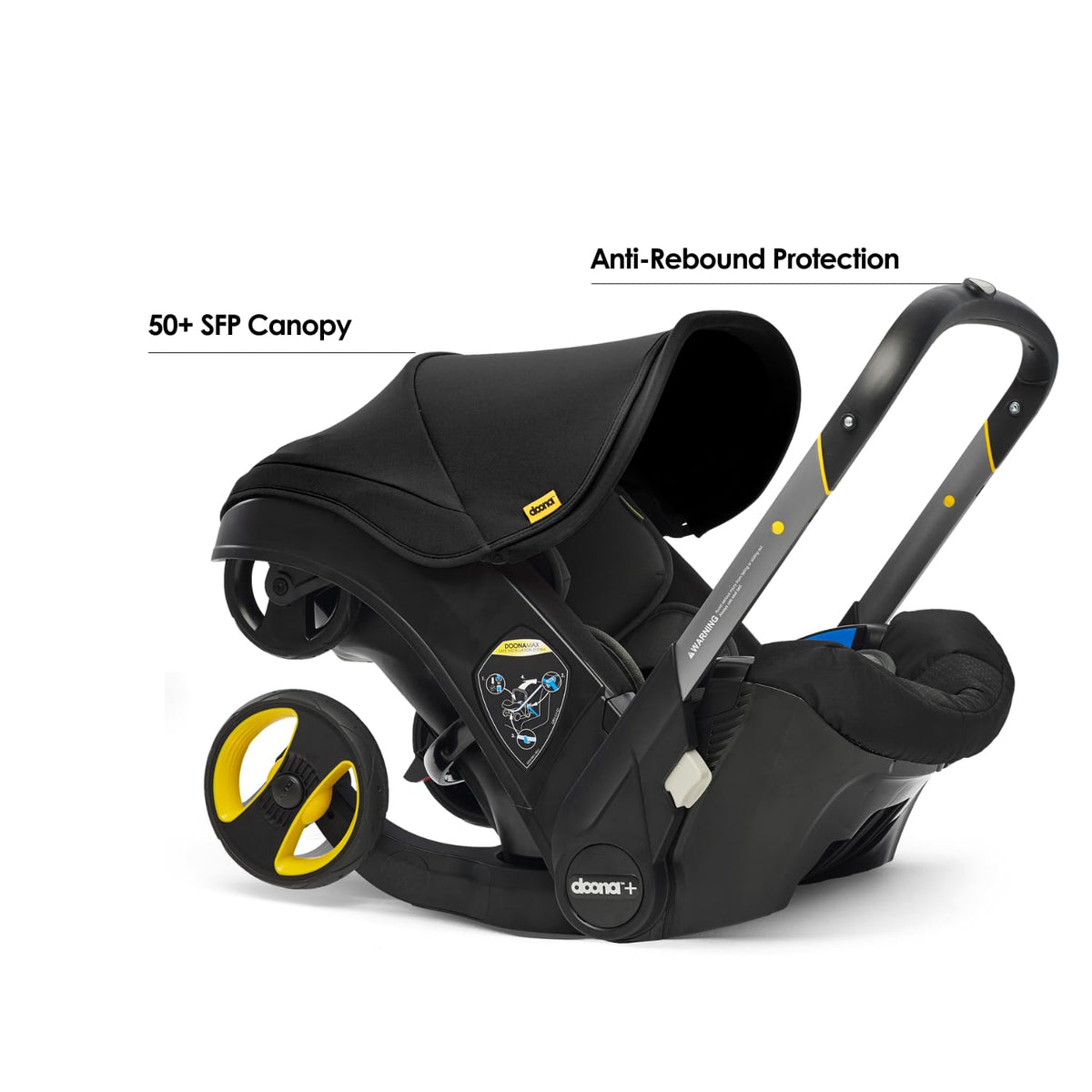 Doona+ Baby Car Seat & Stroller 2-in-1 – Nitro Black