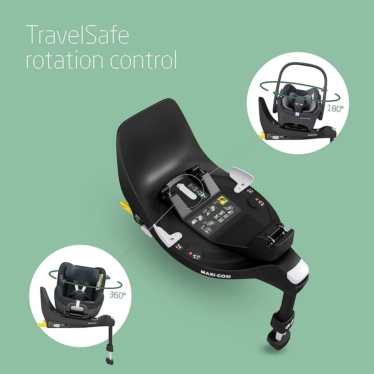 Maxi-Cosi FamilyFix 360 i-Size ISOFIX Car Seat Base | Black