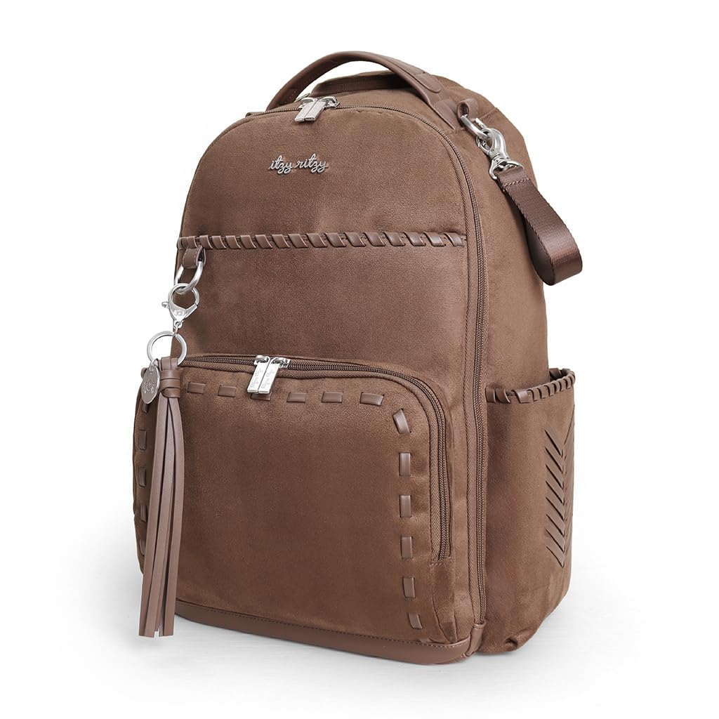 Itzy Ritzy Boss Plus Diaper Bag Backpack – 19 Pockets, Aspen
