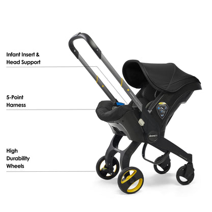 Doona+ Baby Car Seat & Stroller 2-in-1 – Nitro Black