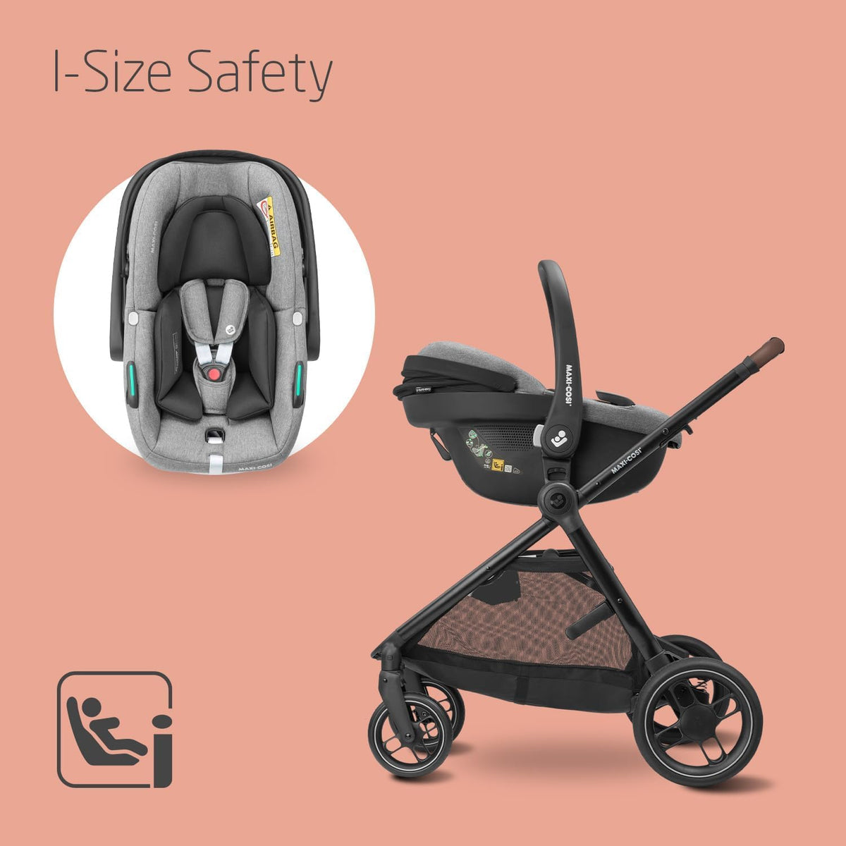 Maxi-Cosi Zelia S Trio 3-in-1 Pram Travel System | Grey