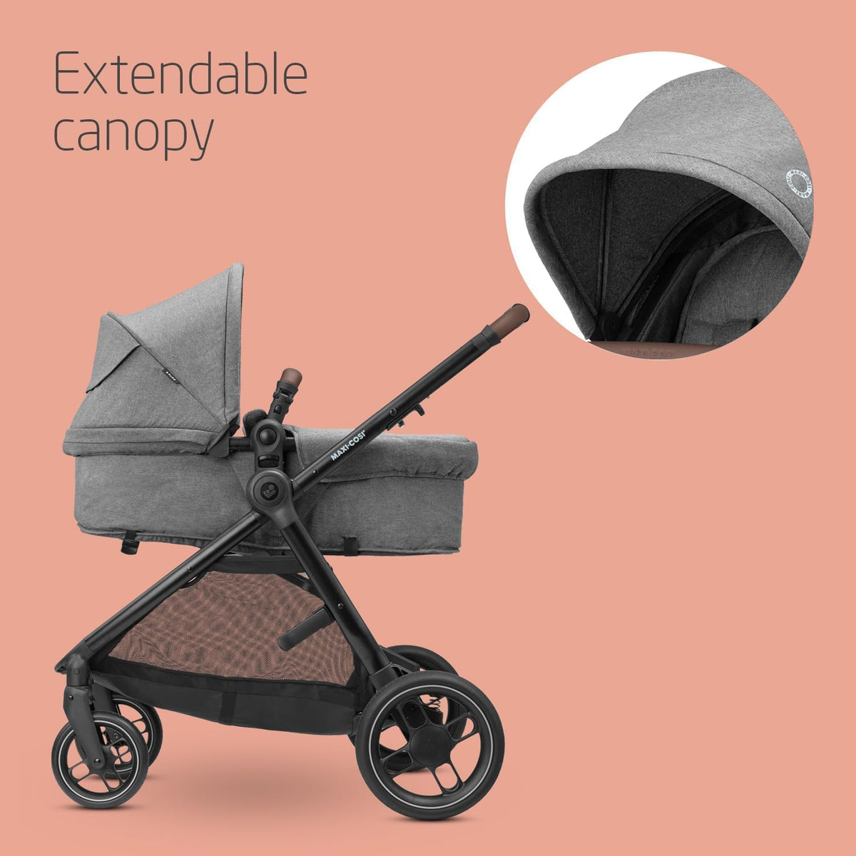 Maxi-Cosi Zelia S Trio 3-in-1 Pram Travel System | Grey