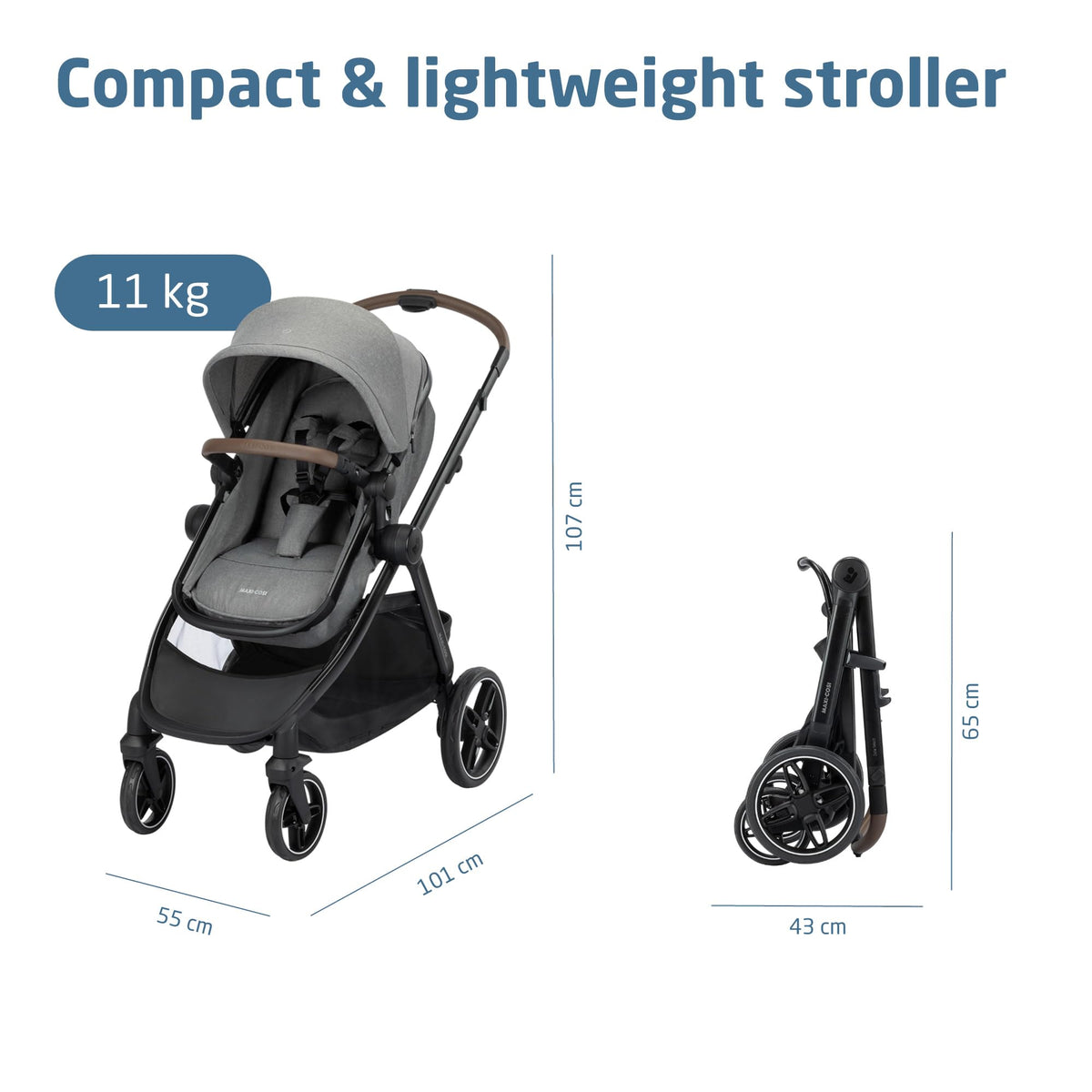 Maxi-Cosi Zelia Select Trio 3-in-1 Travel System | Grey