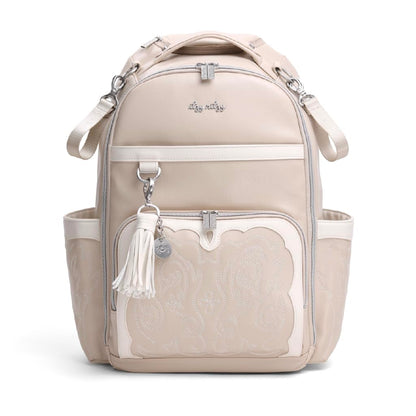 Itzy Ritzy Boss Plus Diaper Bag Backpack – 19 Pockets, Oat
