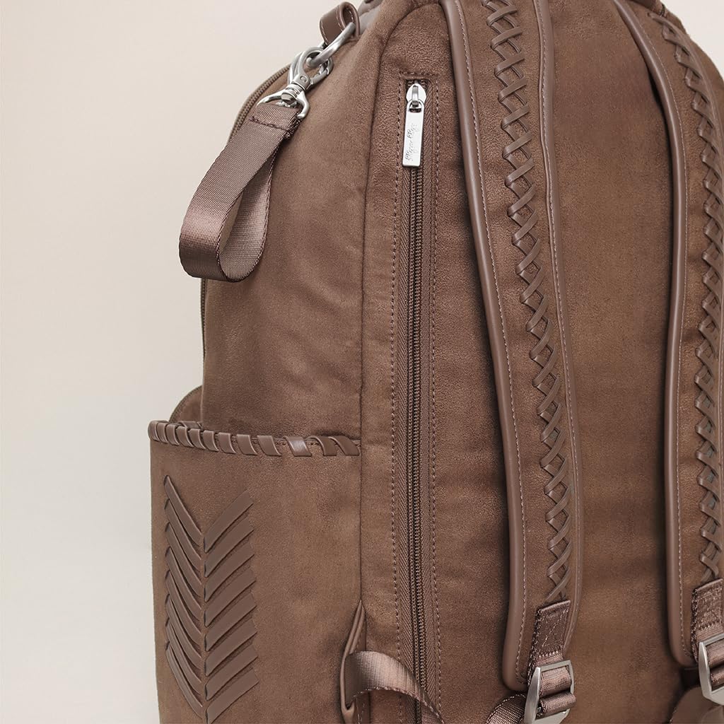 Itzy Ritzy Boss Plus Diaper Bag Backpack – 19 Pockets, Aspen