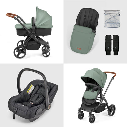 Ickle Bubba Stomp Urban 3-in-1 Travel System – Sage Green