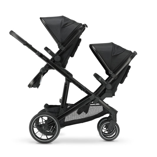 Deryan Evy V2 Tandem Double Pushchair 2-in-1 – Black
