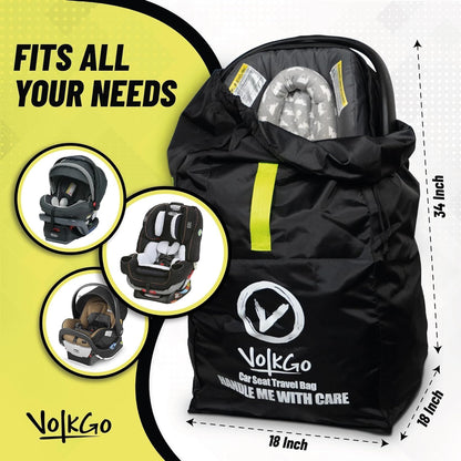 VOLKGO Car Seat Gate Check Bag for Air Travel – Standard