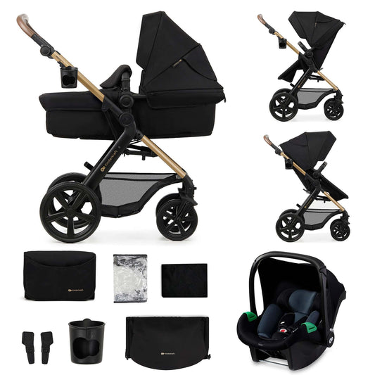 Kinderkraft MOOV 2 3-in-1 Pushchair Set | i-Size | Black
