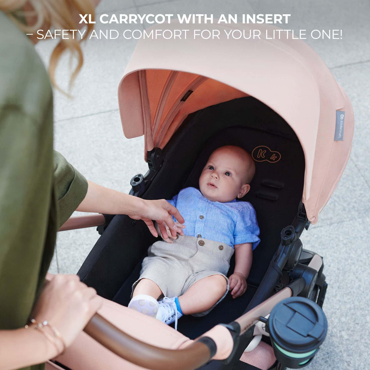 Kinderkraft MOOV 2 3-in-1 Pushchair Set | i-Size | Black