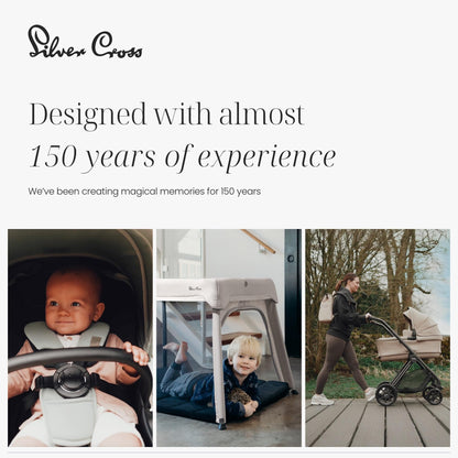 Silver Cross Clic 2 Compact Stroller & Travel Bag | Latte