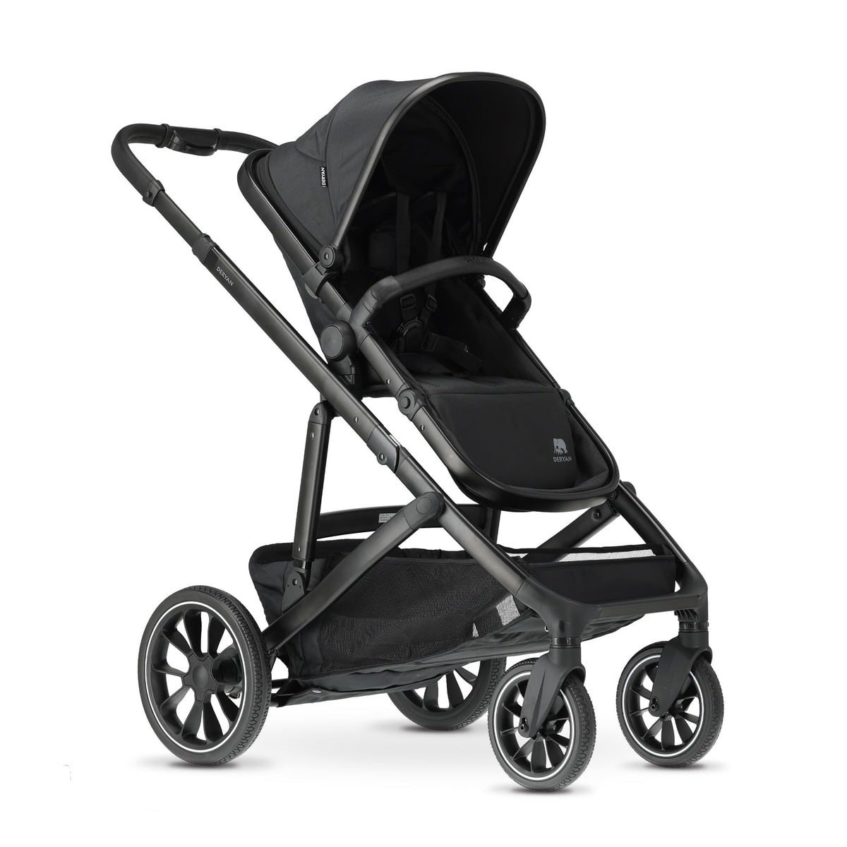 Deryan Evy V2 Tandem Double Pushchair 2-in-1 – Black