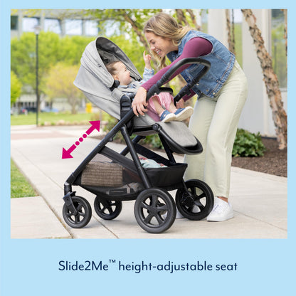 Graco Near2Me DLX Trio Travel System – Birth to 4 Years, Ash