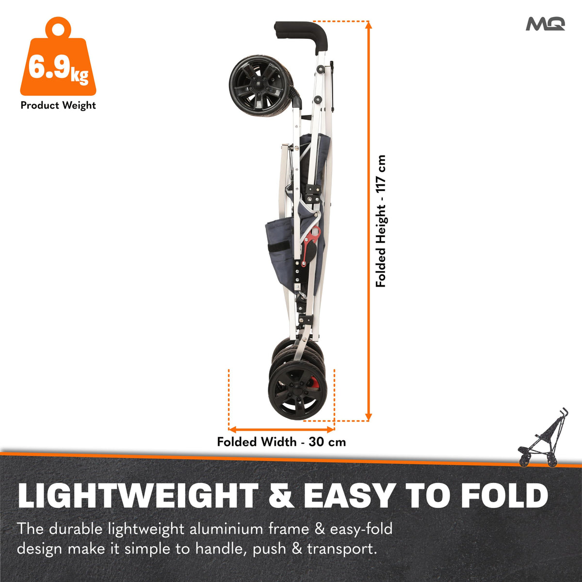 MobiQuip XL Special Needs Pushchair | Up to 50kg | Blue