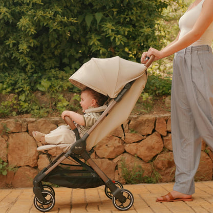 Silver Cross Clic 2 Compact Stroller & Travel Bag | Latte