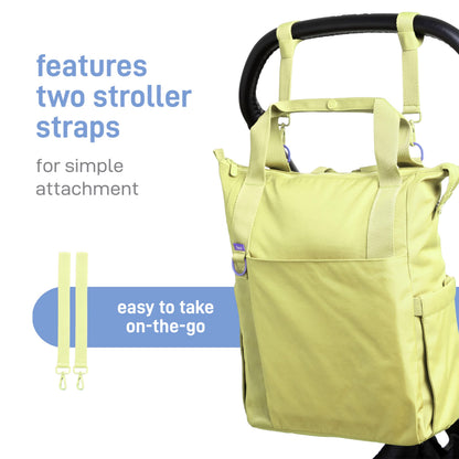 Ubbi Fleuri All-Day Diaper Bag Backpack – Honeydew