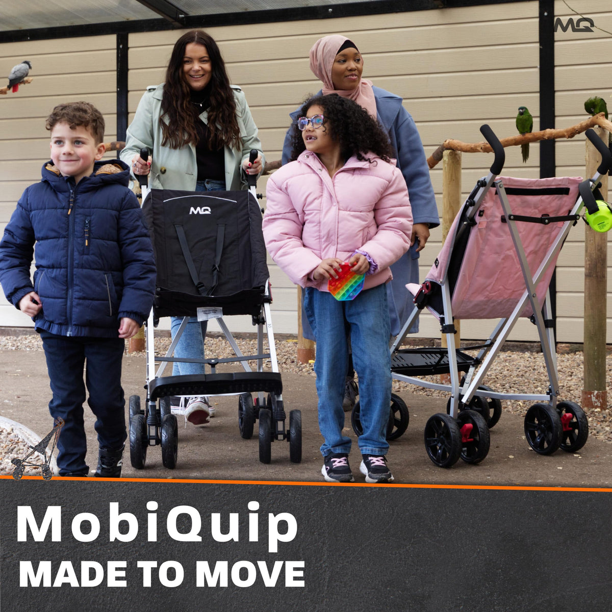 MobiQuip XL Special Needs Pushchair | Up to 50kg | Black