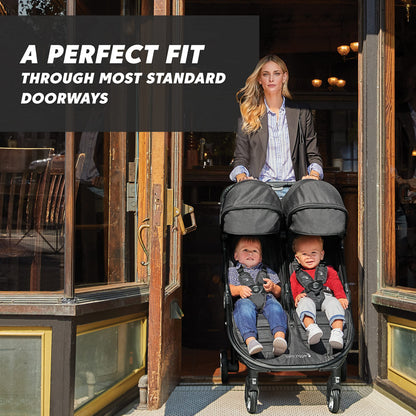 Baby Jogger City Tour 2 Double Stroller Buggy – Pitch Black